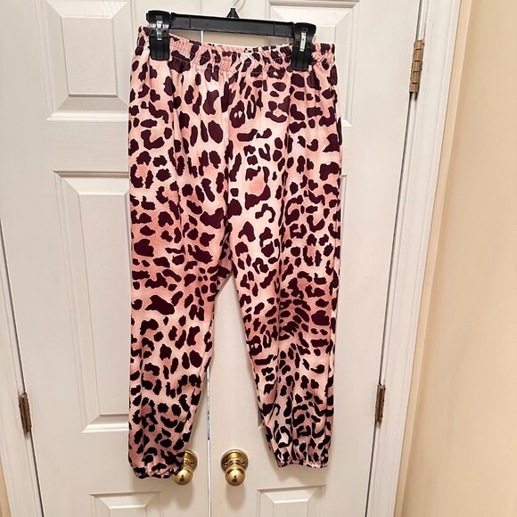 Blush Leopard Print Blazer & Pants Set - Picture 5 of 10